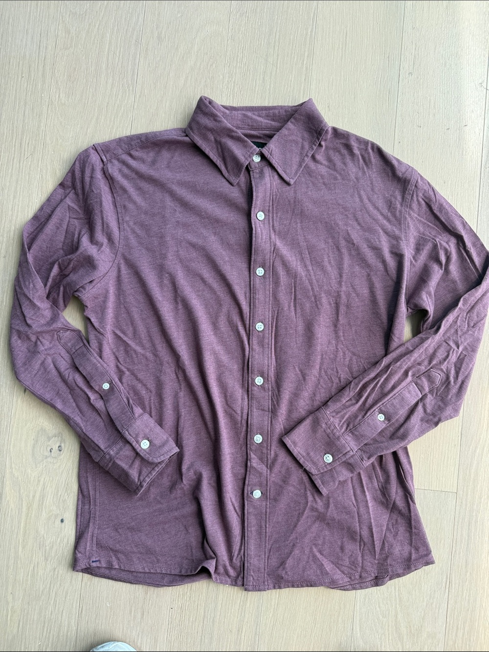 Bonobos Mauve Casual Long-Sleeve Button-Down Shirt